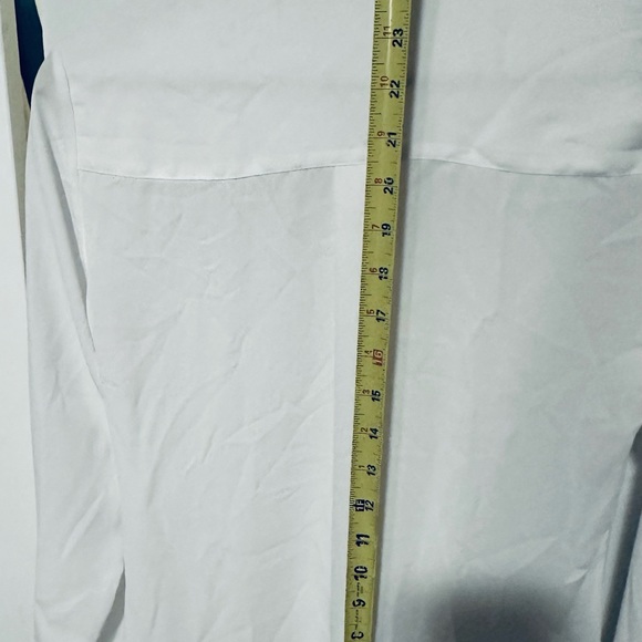 EXPRESS Portofino Slim fit LS shirt- WOMEN SIZE XS- White - Picture 7 of 12